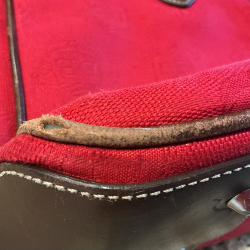 DOONEY & BOURKE Vintage Bundle Red Bags Double Pocket and Monogram 6 Pieces - Picture 11 of 15